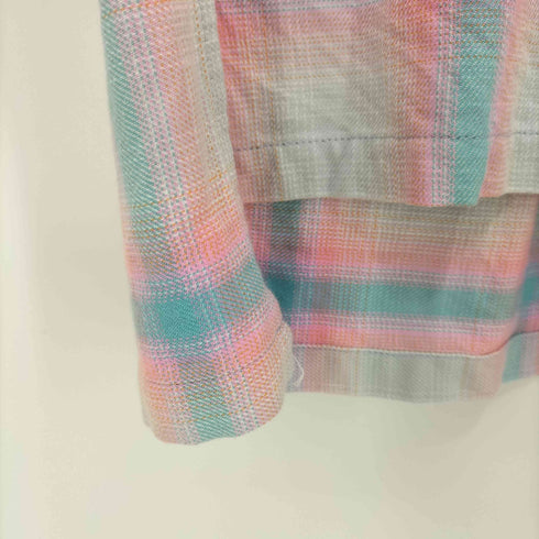 セヴシグ SEVESKIG Ombre Check S/SL Shirt メンズ  M